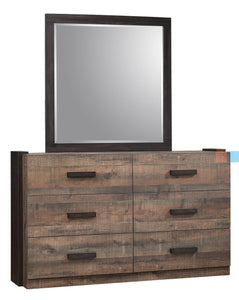 Weston Weathered Oak and Rustic Coffee Dresser