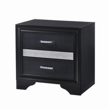 Load image into Gallery viewer, Miranda Transitional Black Nightstand