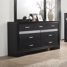 Load image into Gallery viewer, Miranda Transitional Black Seven-Drawer Nightstand