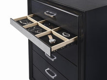 Load image into Gallery viewer, Miranda Transitional Black Five-Drawer Chest