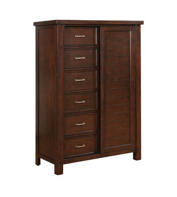 Barstow Transitional Pinot Noir Door Chest