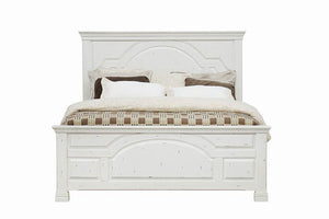 Traditional Vintage White Eastern King Bed