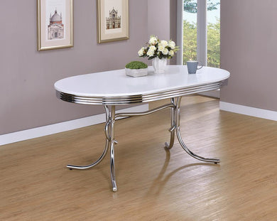 Retro Collection White Dining Table