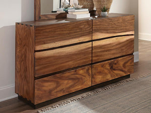 Rustic Smoky Walnut Dresser