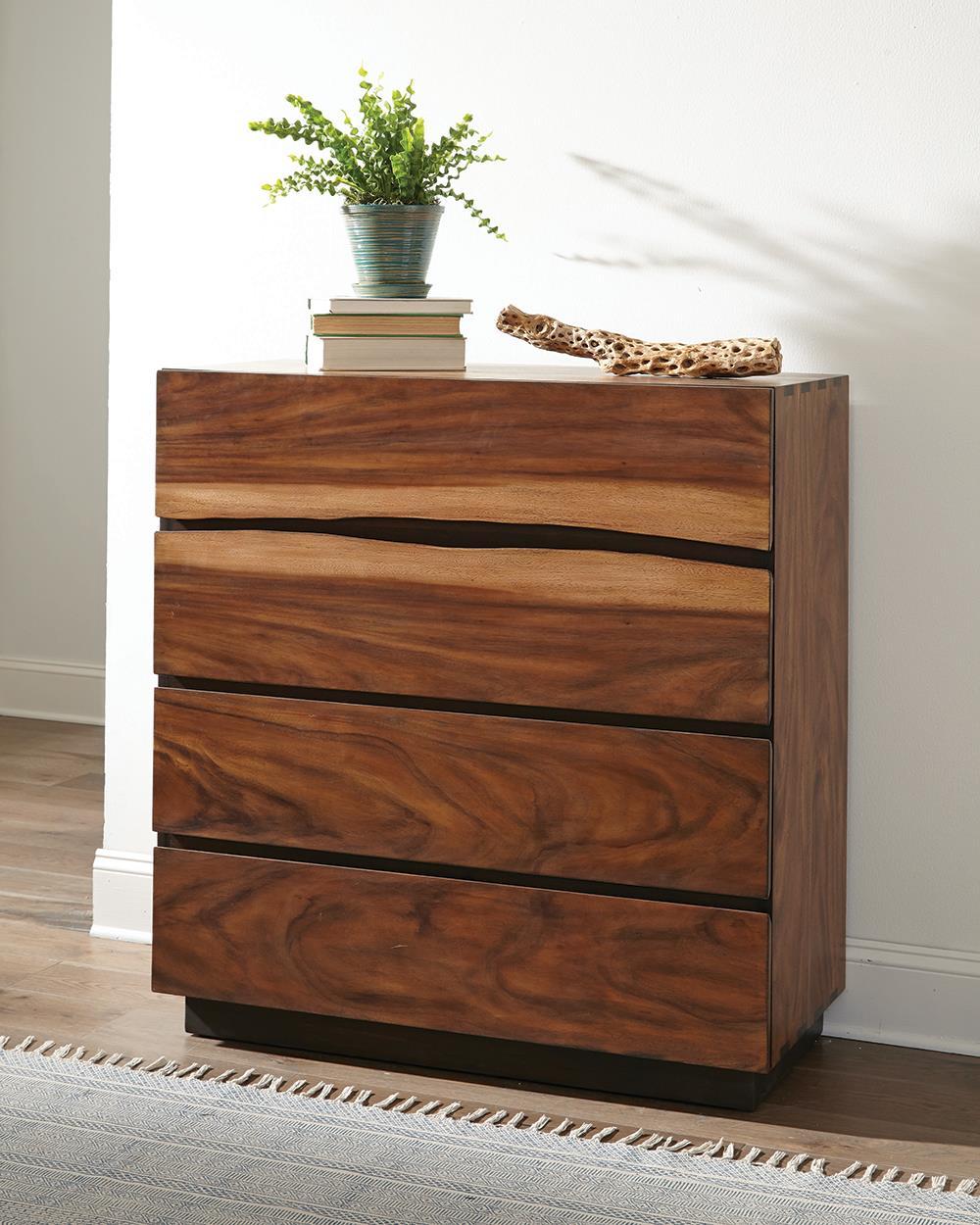 Rustic Smoky Walnut Chest