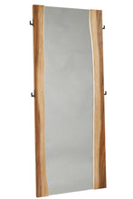 Load image into Gallery viewer, Rustic Smoky Walnut Floor Mirror