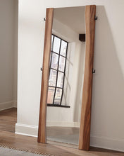 Load image into Gallery viewer, Rustic Smoky Walnut Floor Mirror