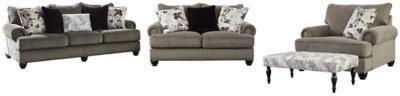 Sembler Sofa and Loveseat with Oversized Chair and Ottoman Package