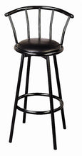 Load image into Gallery viewer, 30" Metal Swivel Black Bar Stool