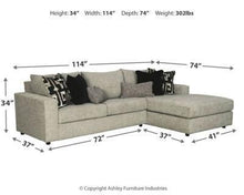 Load image into Gallery viewer, Ravenstone 2-Piece Sectional with Ottoman Package