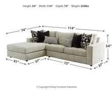 Load image into Gallery viewer, Ravenstone 2-Piece Sleeper Sectional with Ottoman Package