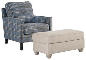 Traemore Accent Chair and Ottoman Package