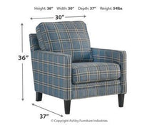 Load image into Gallery viewer, Traemore Accent Chair and Ottoman Package