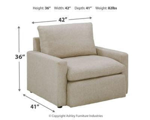 Melilla Oversized Chair and Ottoman Package