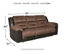 Load image into Gallery viewer, Earhart Reclining Sofa and Loveseat with Recliner Package