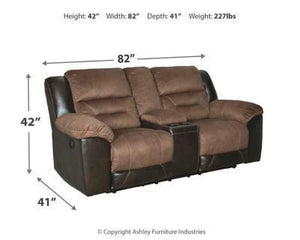 Earhart Reclining Sofa and Loveseat Package