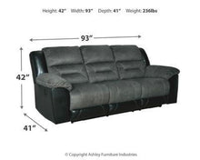 Load image into Gallery viewer, Earhart Reclining Sofa and Loveseat with Recliner Package