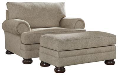 Kananwood Oversized Chair and Ottoman Package