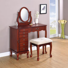 Load image into Gallery viewer, Transitional Brown Red Vanity Set