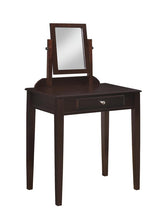 Load image into Gallery viewer, Transitional Espresso Vanity and Stool