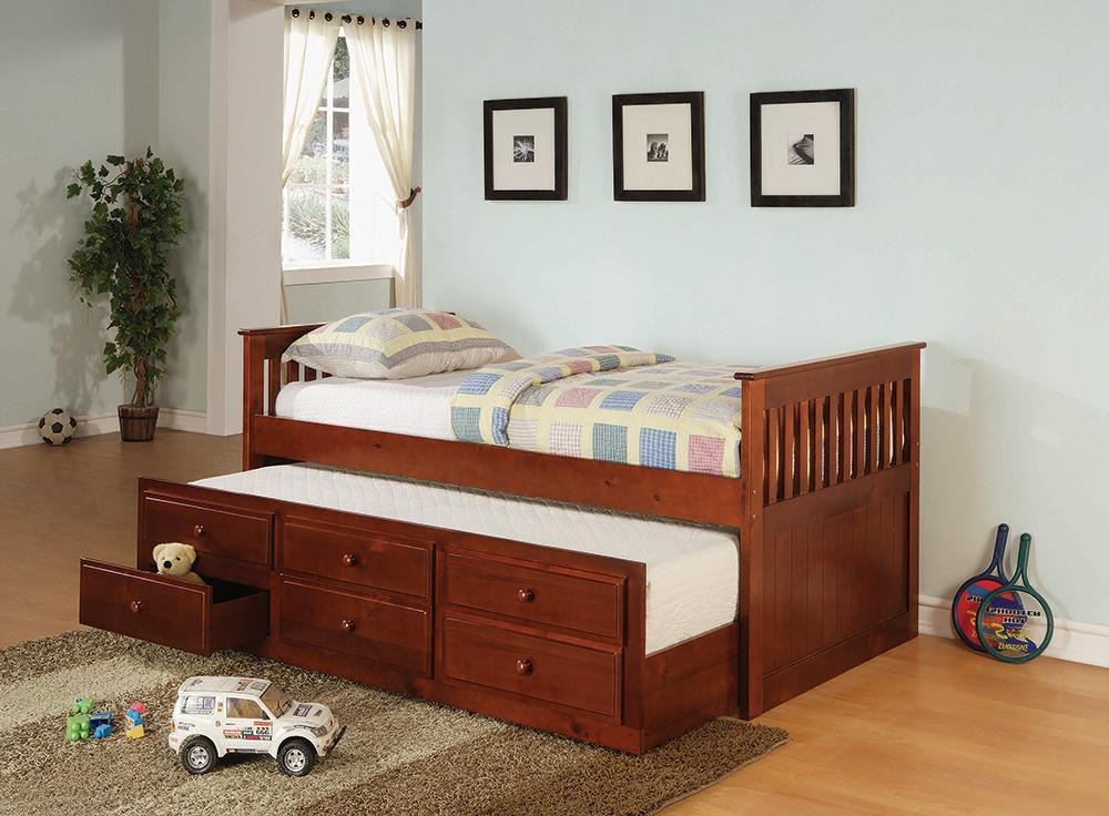 Transitional Cherry Twin Daybed