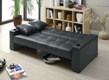 Load image into Gallery viewer, Contemporary Black Sofa Bed