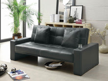 Load image into Gallery viewer, Contemporary Black Sofa Bed