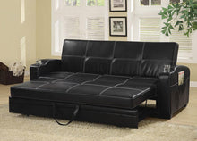 Load image into Gallery viewer, Contemporary Black Sofa Bed