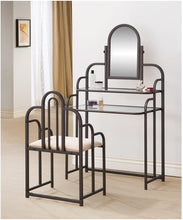Load image into Gallery viewer, Contemporary Beige and Metal Vanity