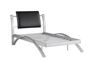 LeClair Contemporary Black and Silver Youth Twin Bed