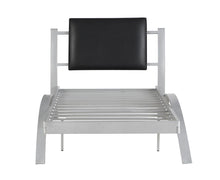 Load image into Gallery viewer, LeClair Contemporary Black and Silver Youth Twin Bed