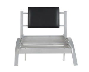 LeClair Contemporary Black and Silver Youth Twin Bed