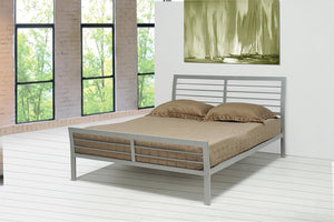 Cooper Contemporary Silver Metal Full Bed