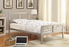 Load image into Gallery viewer, Cooper Contemporary Silver Metal Twin Bed