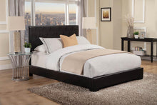 Load image into Gallery viewer, Conner Casual Black Upholstered Full Bed