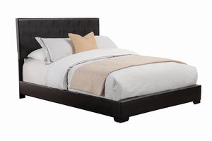 Conner Casual Black Upholstered California King Bed