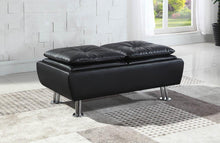 Load image into Gallery viewer, Dilleston Contemporary Black Ottoman