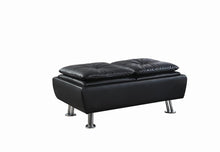 Load image into Gallery viewer, Dilleston Contemporary Black Ottoman