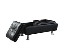 Load image into Gallery viewer, Dilleston Contemporary Black Ottoman