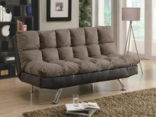 Load image into Gallery viewer, Casual Overstuffed Brown Sofa Bed