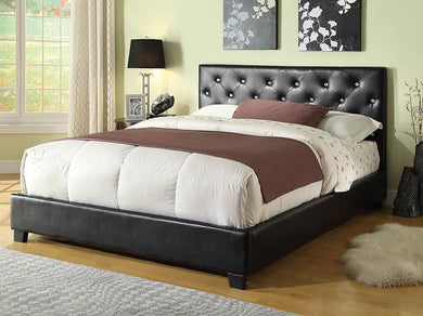 Regina Transitional Black Queen Bed