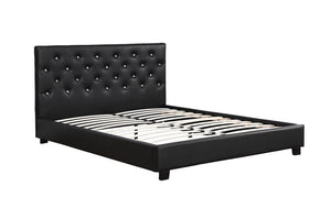 Regina Transitional Black Queen Bed