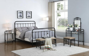 Livingston Transitional Dark Bronze Eastern King Bed