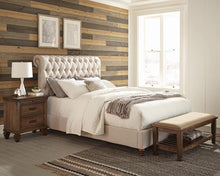 Load image into Gallery viewer, Devon Transitional Beige Eastern King Bed