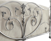 Load image into Gallery viewer, Evita Silver Metal Scrollwork Queen Bed