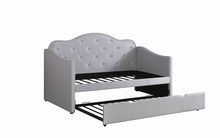 Load image into Gallery viewer, Pearlescent Grey Upholstered Daybed