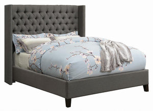 Benicia Grey Upholstered California King Bed