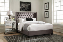 Load image into Gallery viewer, Benicia Grey Upholstered Queen Bed