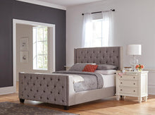 Load image into Gallery viewer, Palma Light Grey Upholstered Full Bed