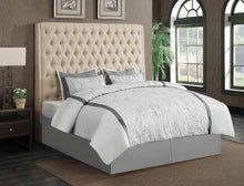 Load image into Gallery viewer, Camille Cream Upholstered King Bed